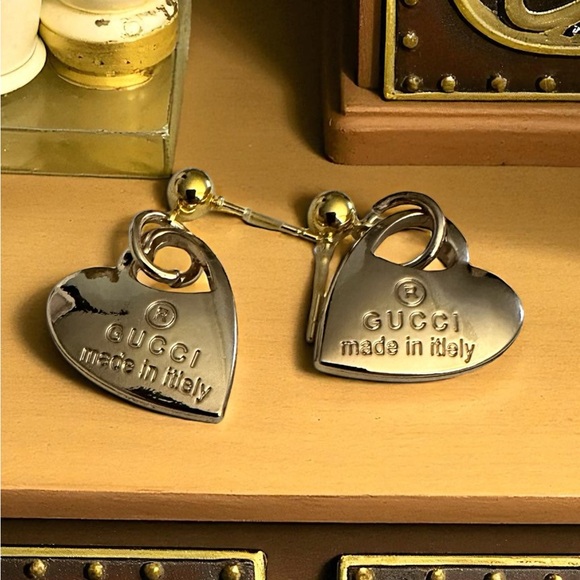 Zipper pull pendant earrings - Picture 2 of 2